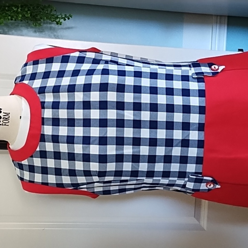 Genuine Vintage 1960s Gingham Shift Dress